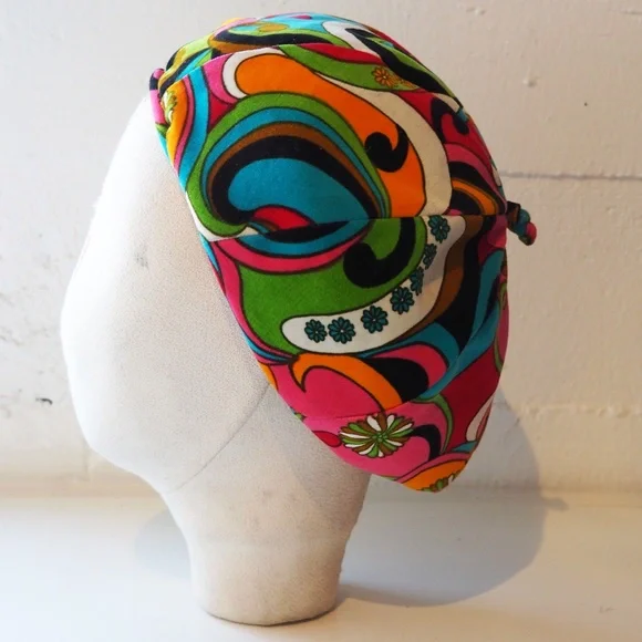 Adolfo II Pucci-esque velvet hat - Picture 7 of 7